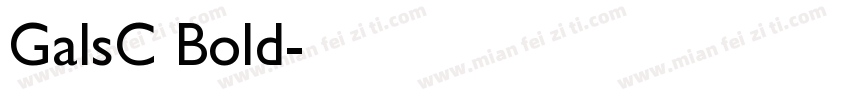 GalsC Bold字体转换
